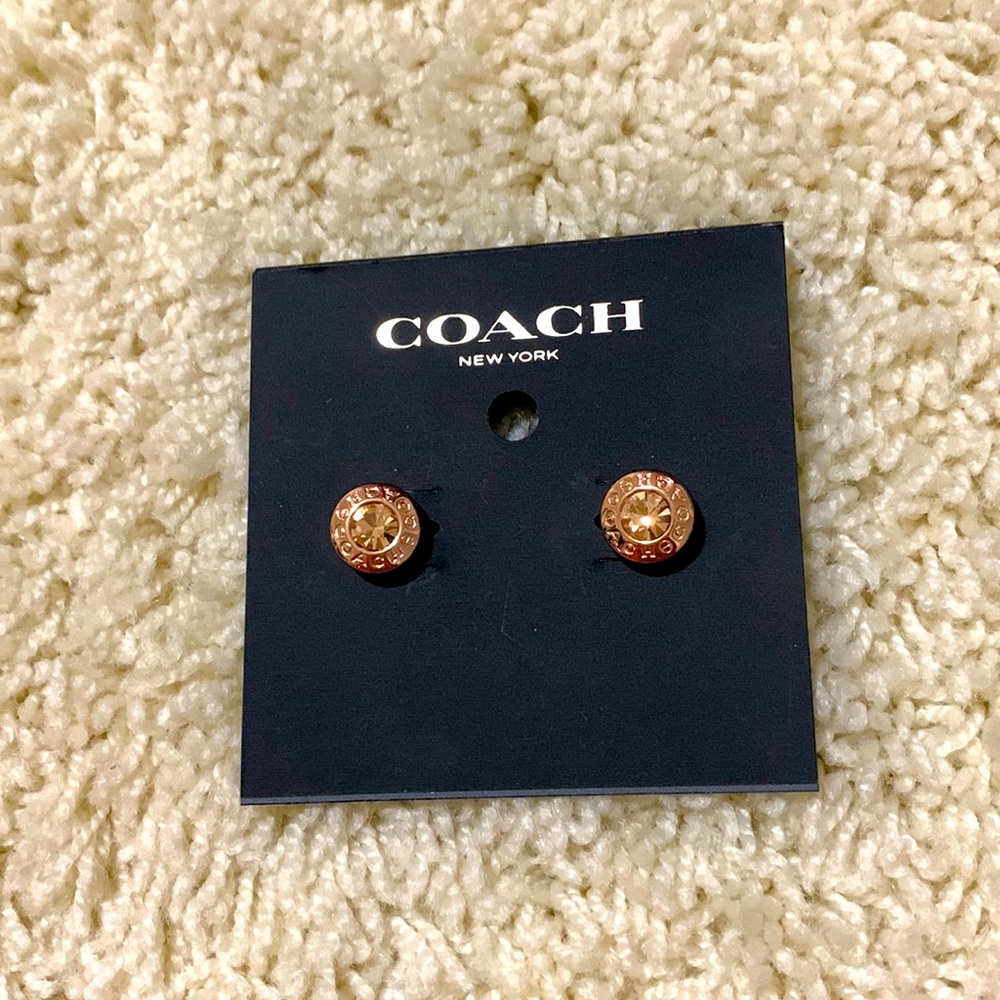 Coach Rose Gold Earrings